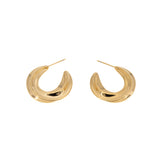 Torchon semicircle earrings 27 mm