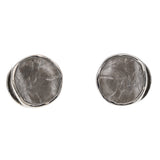 Round slit earrings