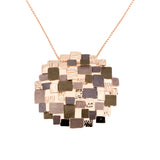 Square mosaic necklace