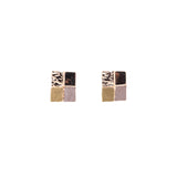 Square mosaic earrings