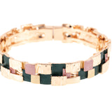 Checkered mosaic bracelet