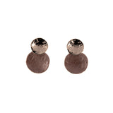 Double round earrings