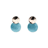 Double round earrings