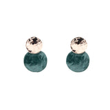 Double round earrings