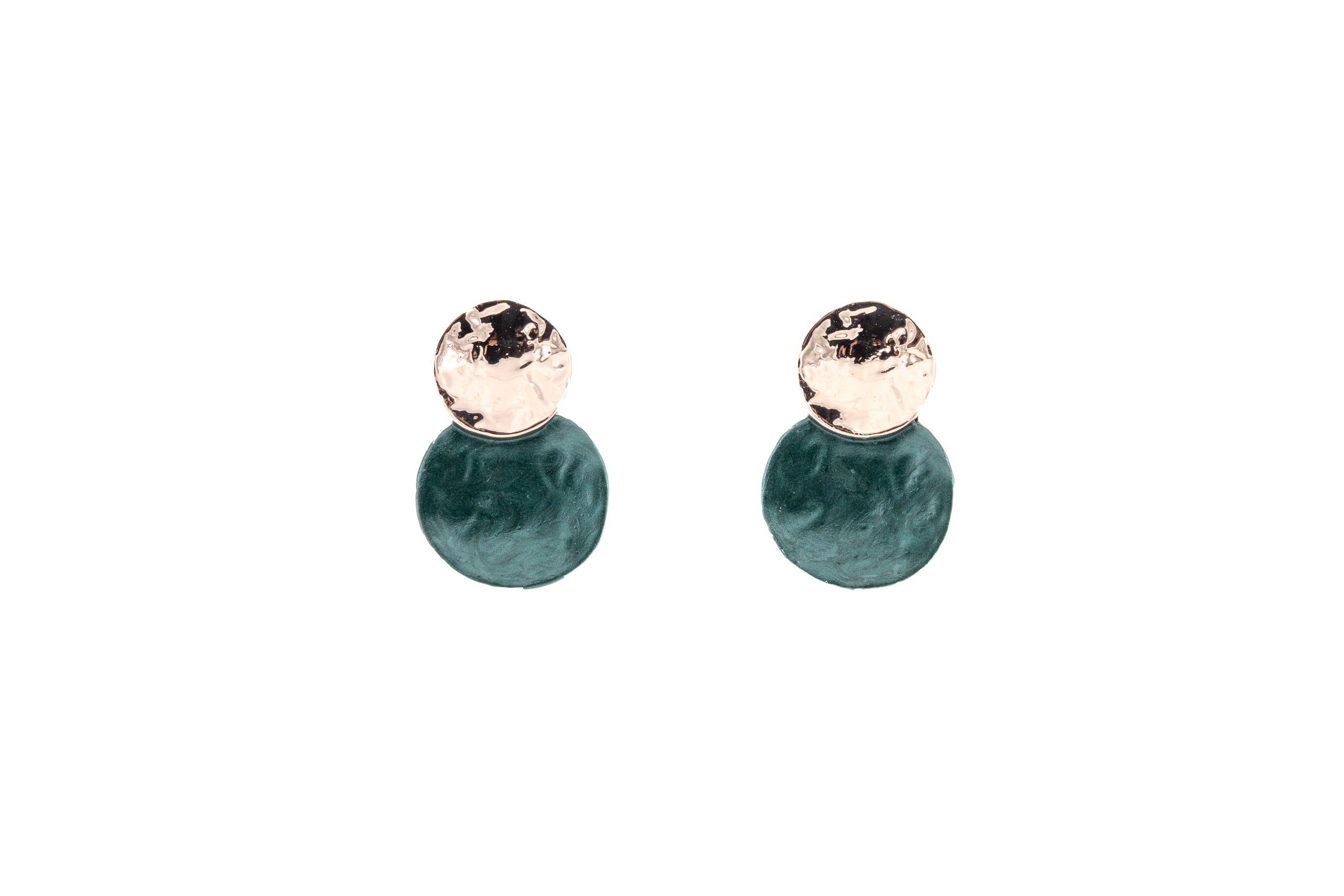 Double round earrings