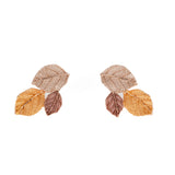 Three leaves earrings