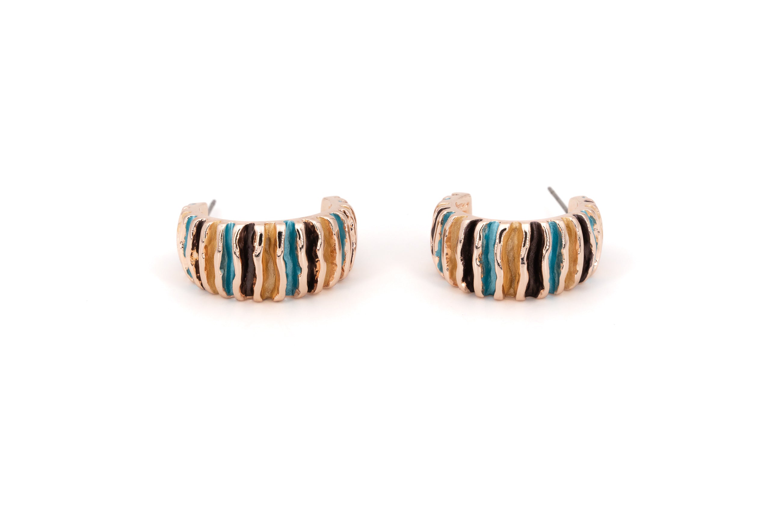 Multi-striped earrings