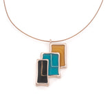 Glass rectangle necklace