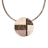 Patchwork round necklace