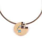 Round square necklace