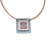 Three square necklace