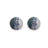 Round cluster earrings