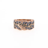 Painted leaves ring