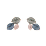 Three leaves earrings