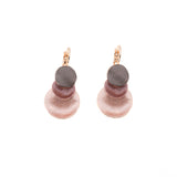 Round lever earrings