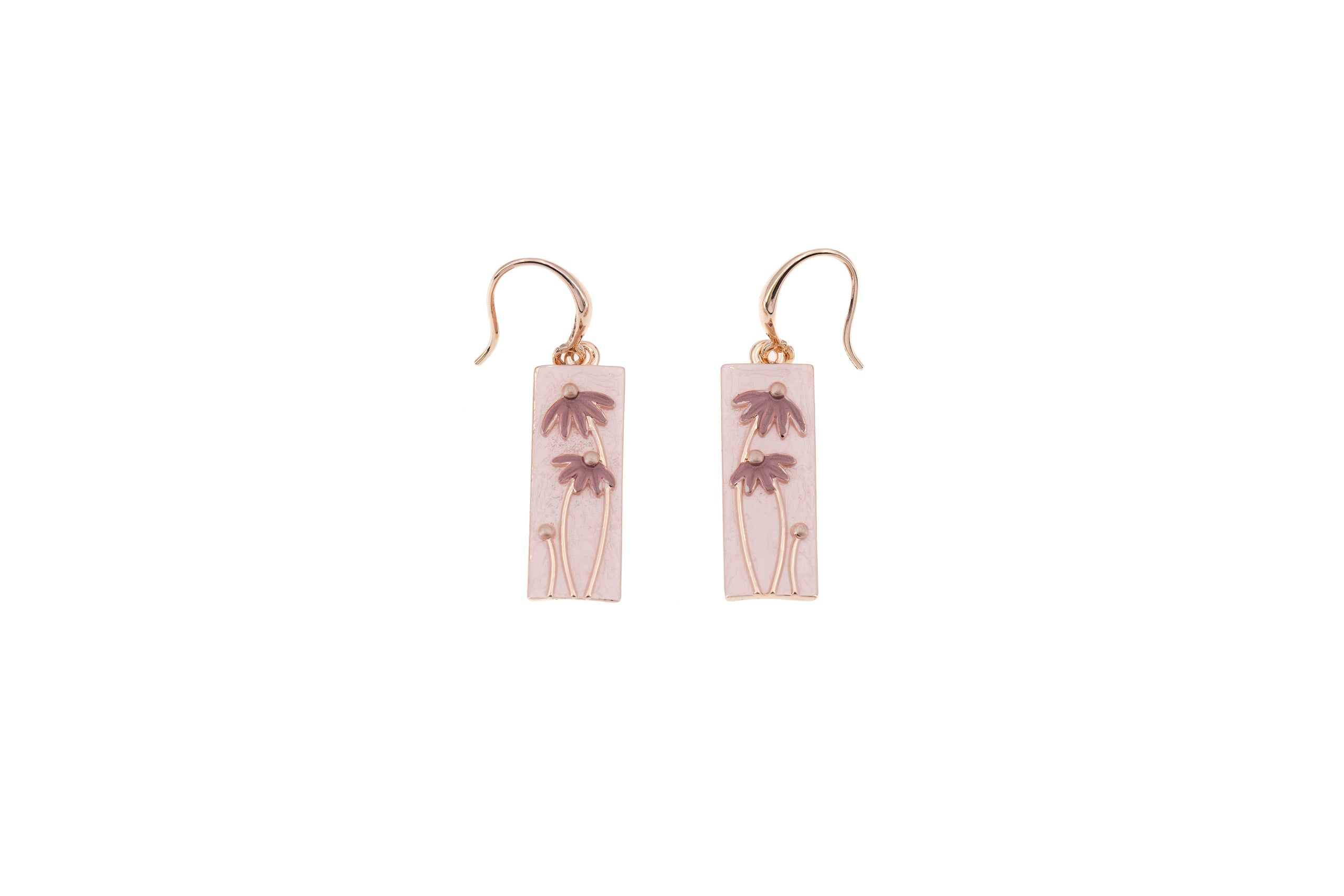 Daisy square earrings