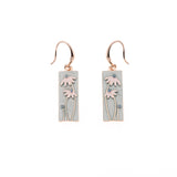 Daisy square earrings