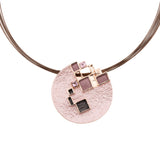 Round square necklace