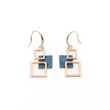 Stacked Square Earrings