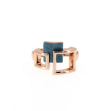 Overlapping square ring