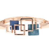 Overlapping square bracelet