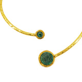 Emerald stone necklace