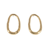 Shiny Open Oval Earrings