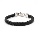 Bracciale uomo treccia moschettone - KLK